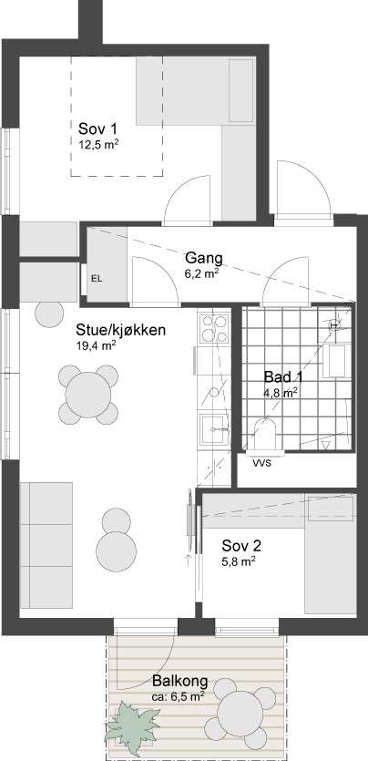 Plantegning 1